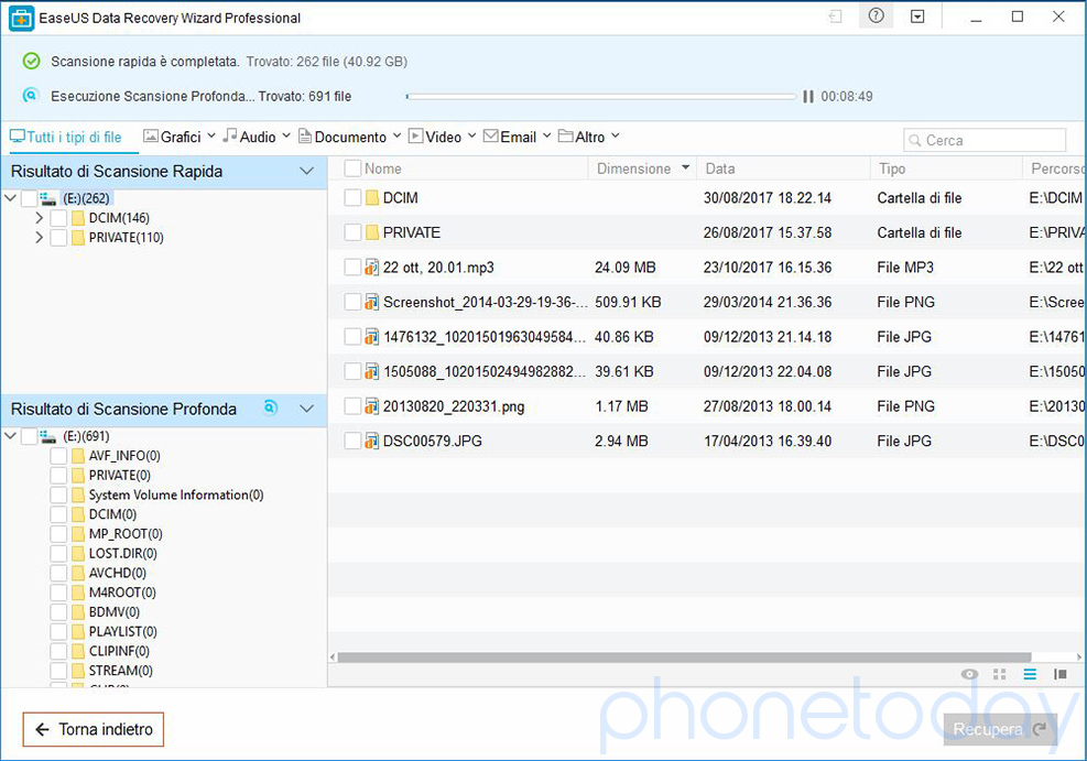 EaseUS Data Recovery Wizard, un programma per recuperare i dati cancellati 3