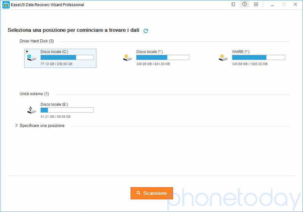 EaseUS Data Recovery Wizard, un programma per recuperare i dati cancellati 2
