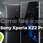Come fare screenshot su Sony Xperia XZ2 Premium 2