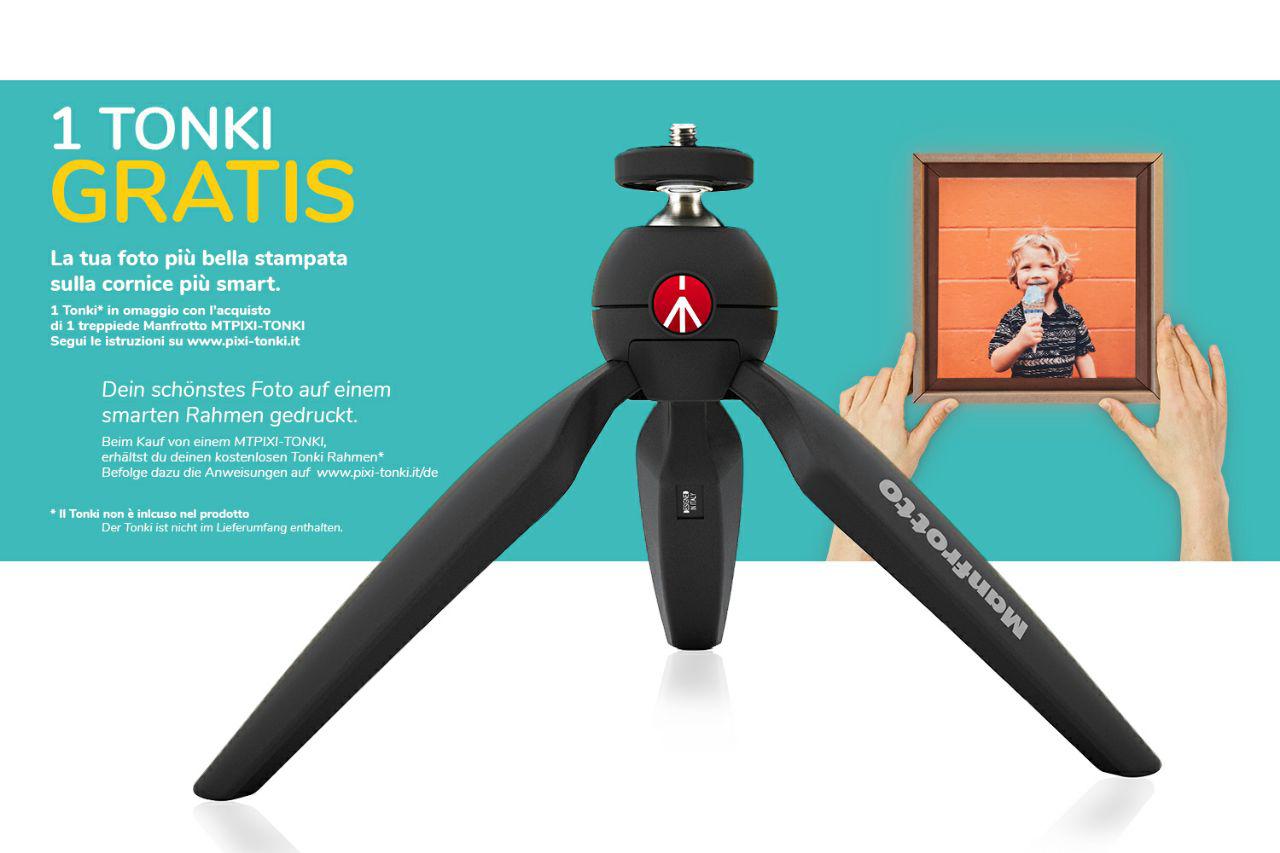 Pixi ti regala Tonki, ecco la nuova promozione Manfrotto 1