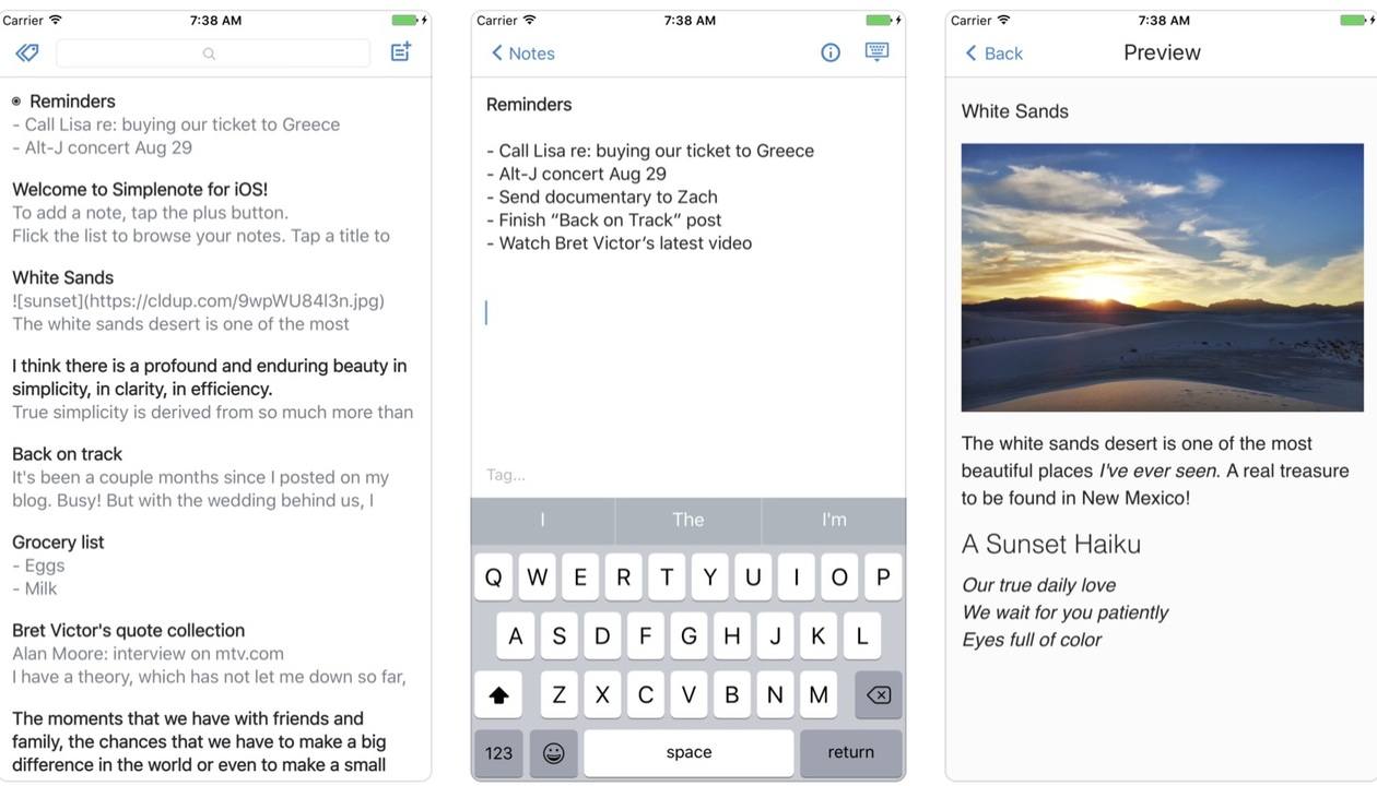 prendere appunti android e iphone