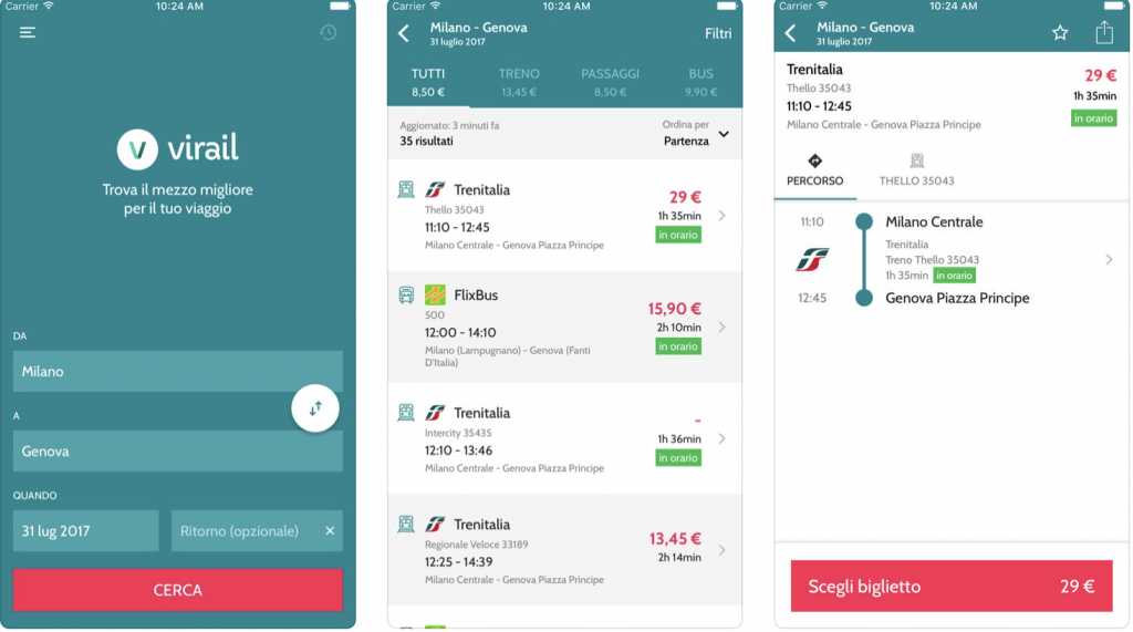 estate app per viaggiare