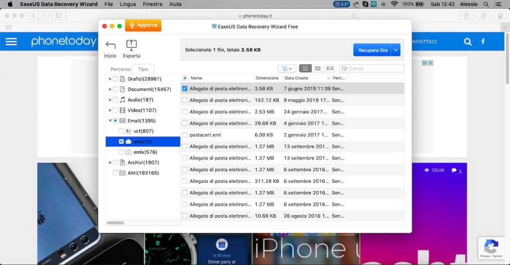 Come recuperare i dati con EaseUS Data Recovery Wizard 3