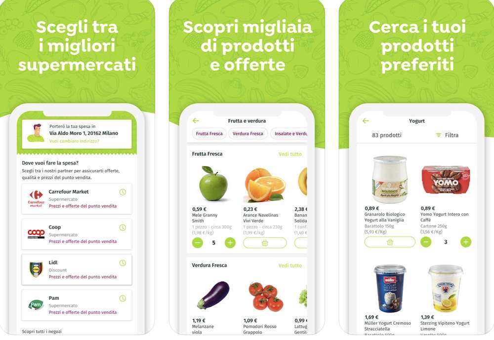 app per fare la spesa online