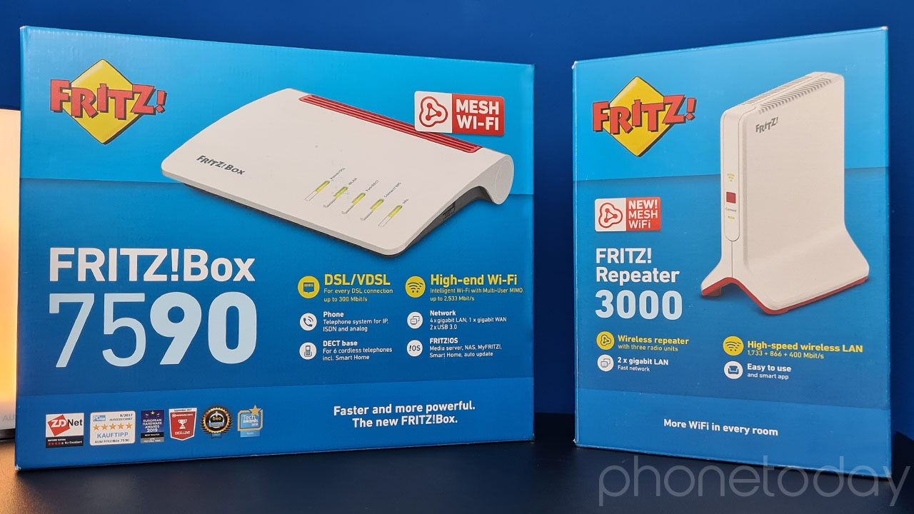 Rete Mesh: Fritz! Repeater 3000 e Fritz! Box 7590 1