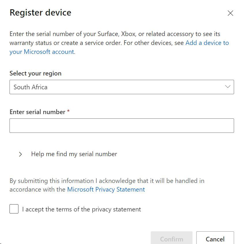 Schermata che mostra i passaggi successivi per la registrazione di un nuovo dispositivo