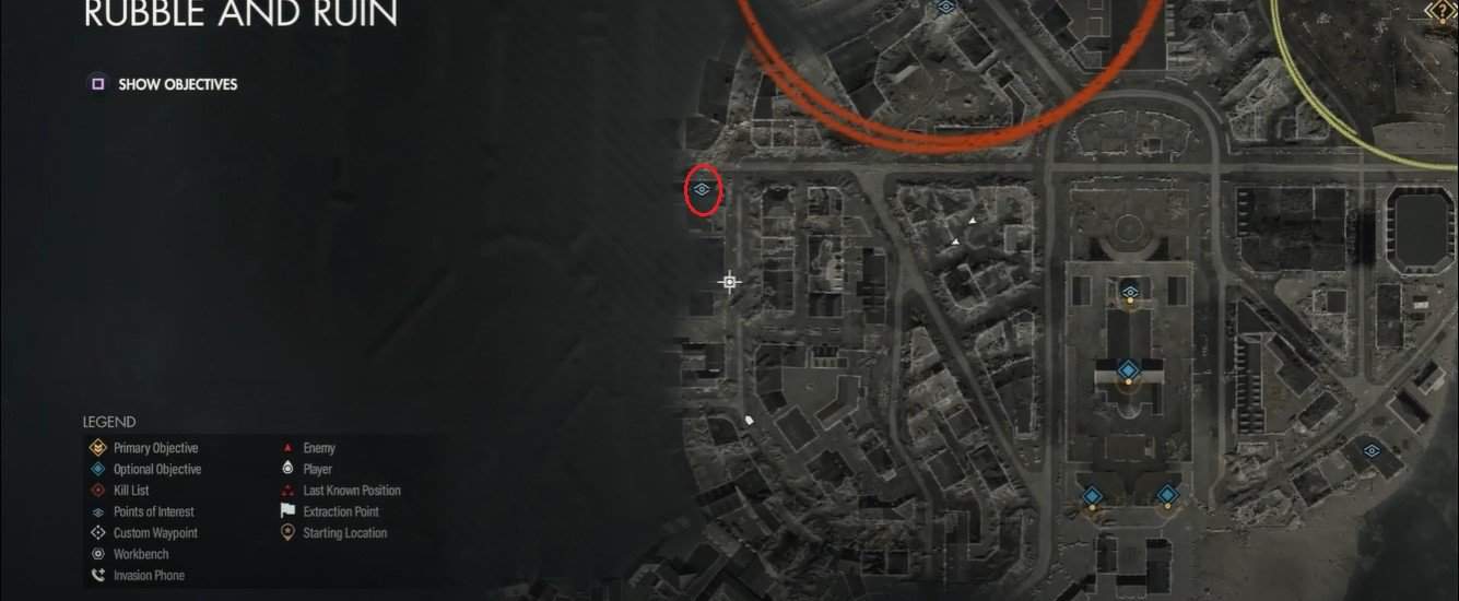 Posizione di partenza del bar della resistenza di Sniper Elite 5