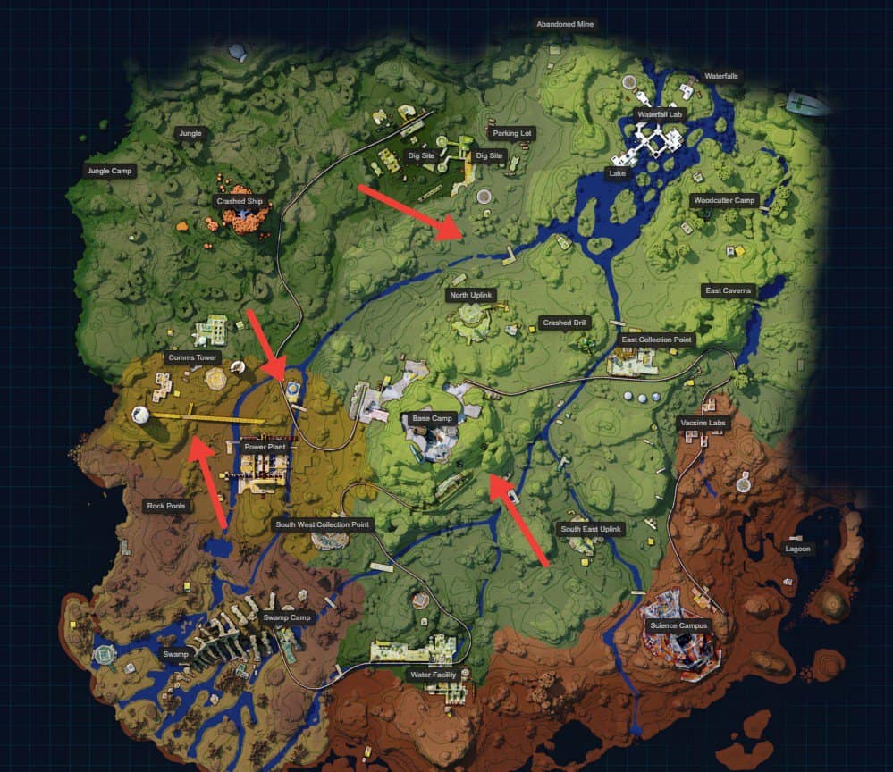 Posizioni delle uova del corridore blu di Cycle Frontier