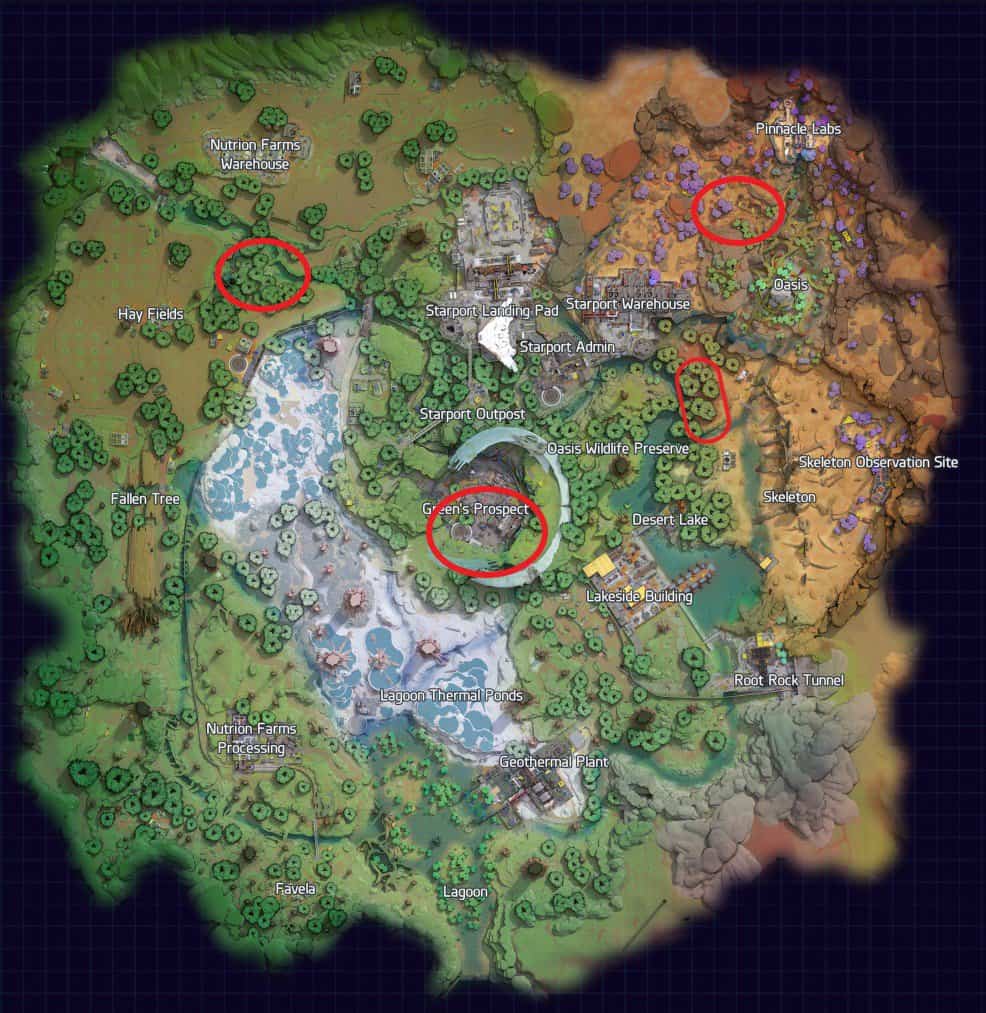 Posizione dell'attrezzatura radiofonica di Crescent Falls