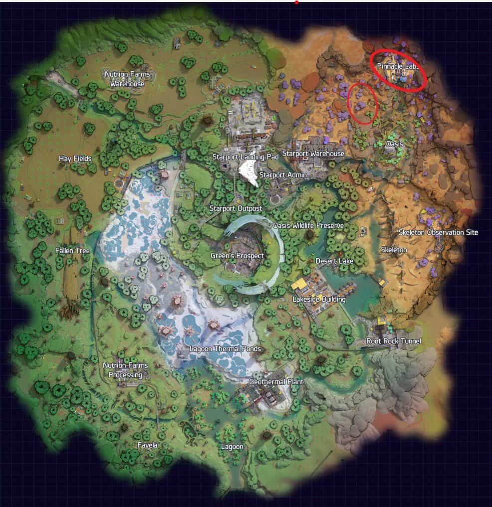 Posizioni di Crescent Falls Dustbloom