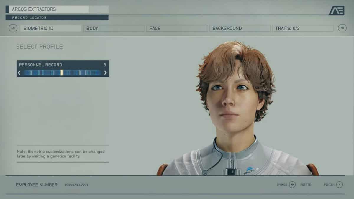 Starfield Character Creator è ispirato da una tecnica del DNA 5