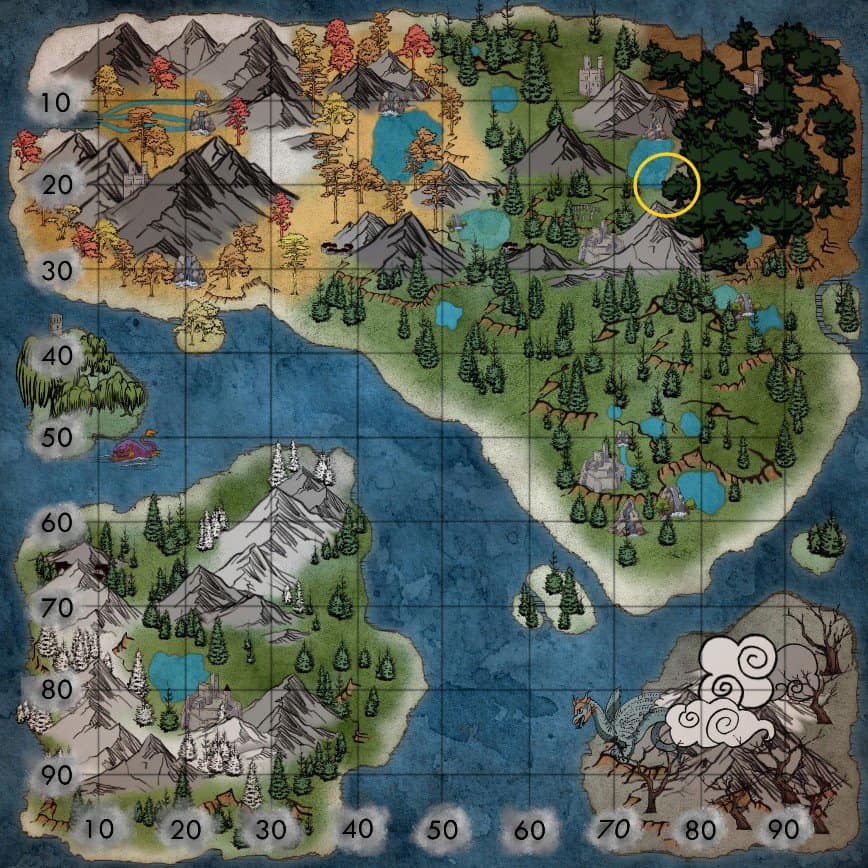 Posizioni di fiori rari di Ark Fjordur 2 Località di allevamento di fiori rari n. 2