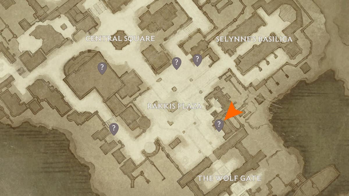 Posizione del venditore di giochi d'azzardo di Diablo Immortal