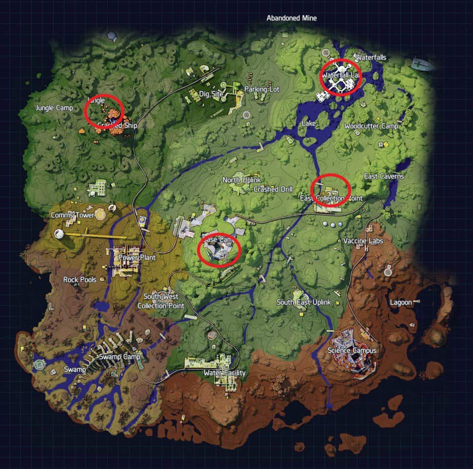 Posizione dell'apparecchiatura radio Bright Sands