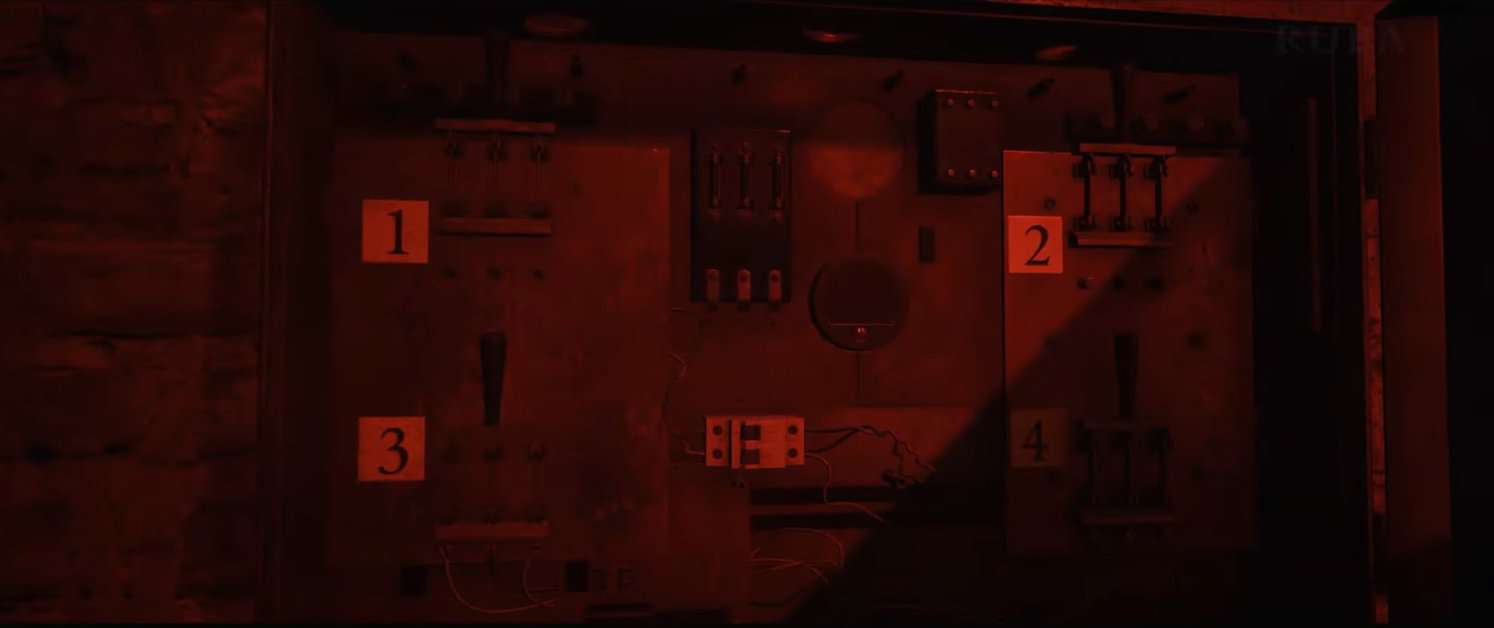 La soluzione del puzzle dell'interruttore della scatola dei fusibili della Quarry per salvare Jacob dalla gabbia 8