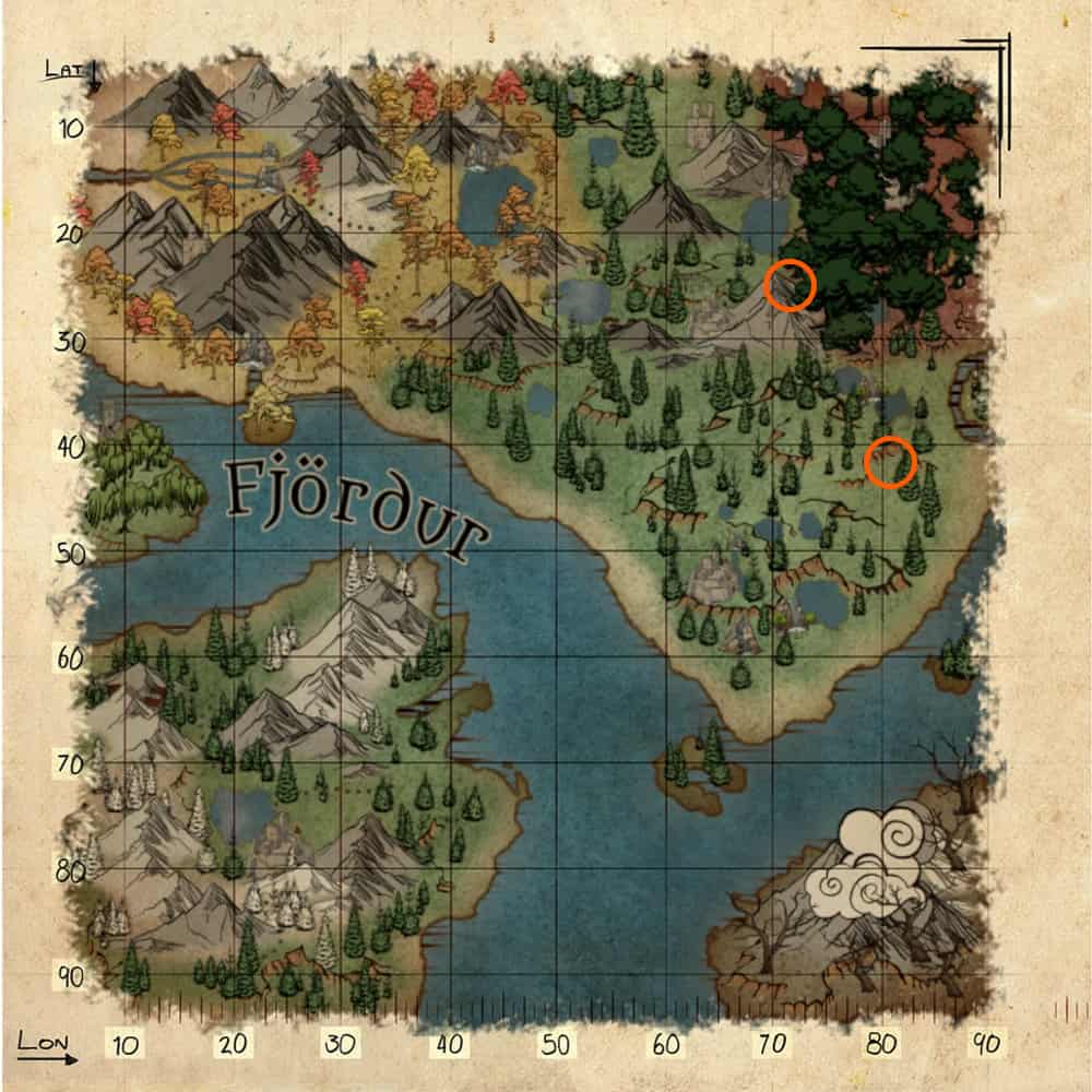 Coordinate Megalania aberranti di Ark Fjordur