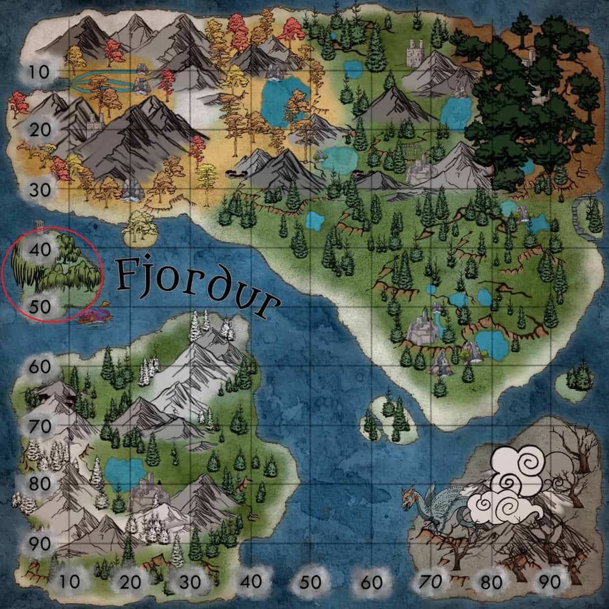 Posizioni dei semi di Ark Fjordur Plant X 2