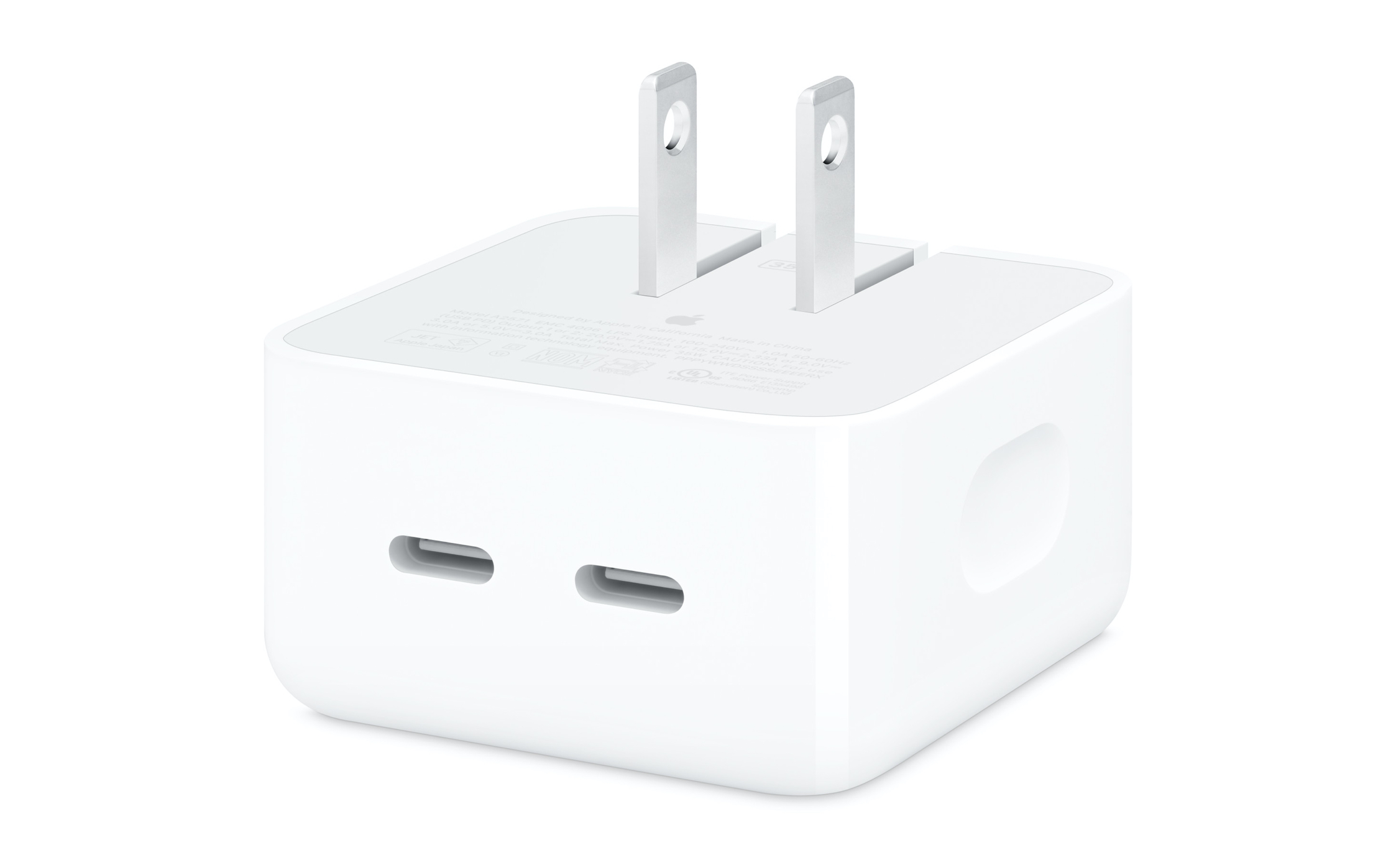 Apple lancia un nuovo caricabatterie da 35 W con due porte USB-C Apple lancia un nuovo caricabatterie da 35 W con due porte USB-C 1