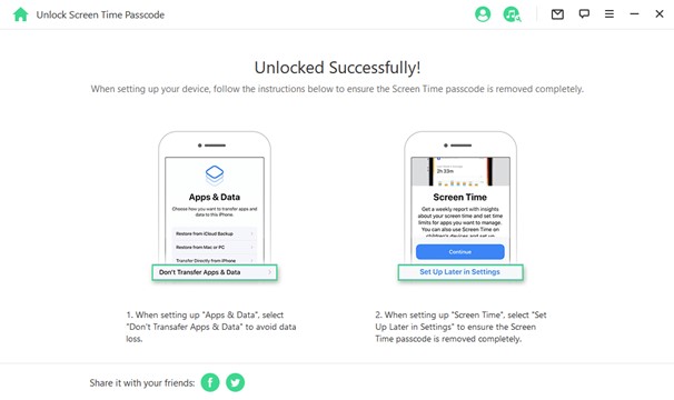Come disattivare il pin dello Screen Time Limit senza autorizzazione - WooTechy iDelock 6 Come disattivare il pin dello Screen Time Limit senza autorizzazione - WooTechy iDelock 7