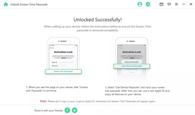 Come disattivare il pin dello Screen Time Limit senza autorizzazione - WooTechy iDelock 9 Come disattivare il pin dello Screen Time Limit senza autorizzazione - WooTechy iDelock 10