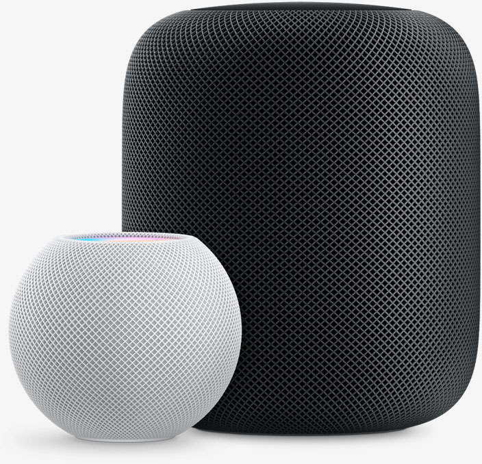 HomePod mini e HomePod.
