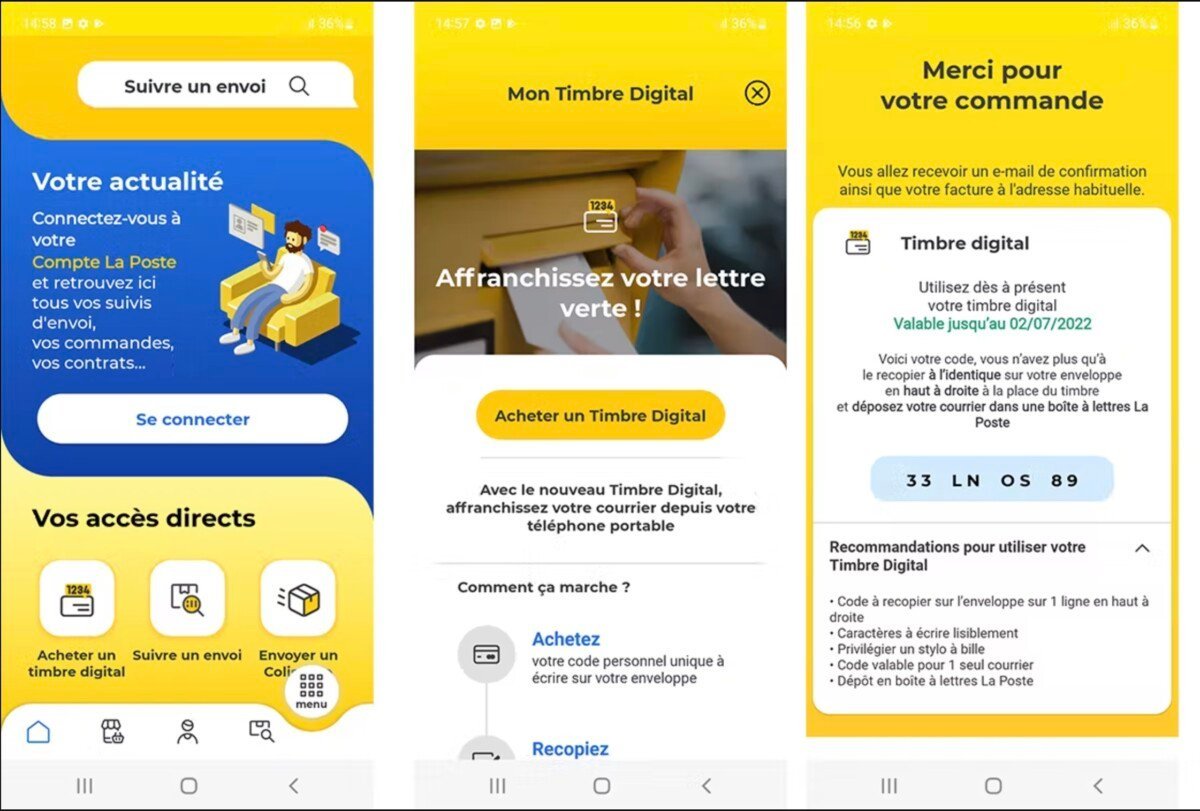 francobollo postale digitale