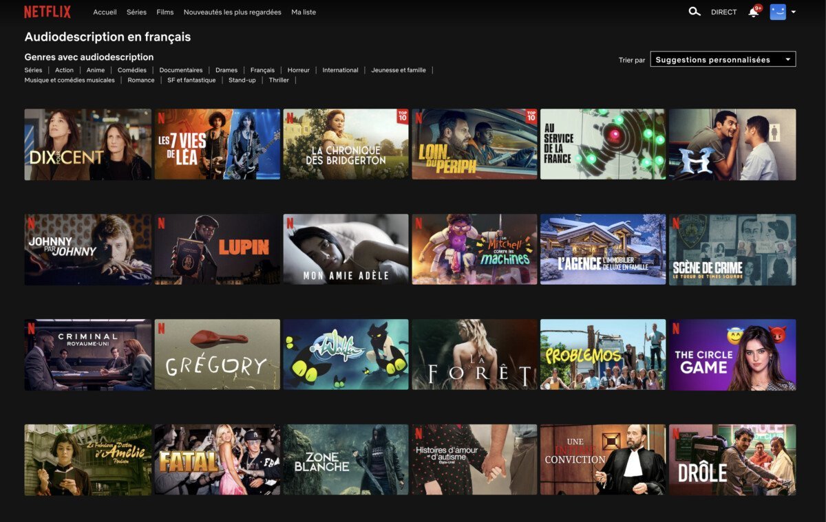 netflix elenco film audio descrizione VF