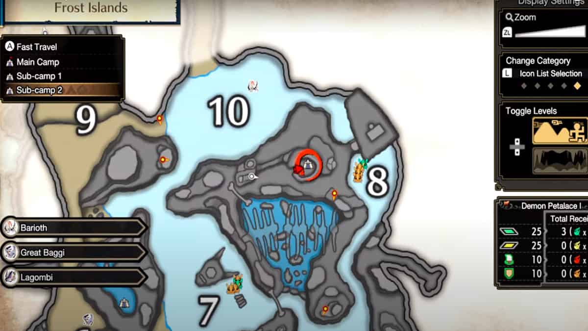 Guida alle posizioni del campo secondario di Monster Hunter Rise Sunbreak 4