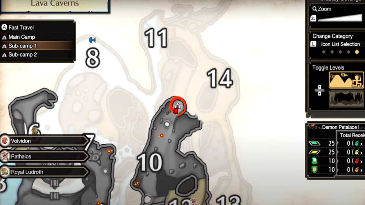 Guida alle posizioni del campo secondario di Monster Hunter Rise Sunbreak 8