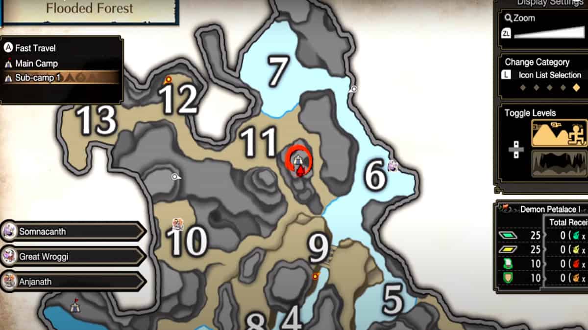 Guida alle posizioni del campo secondario di Monster Hunter Rise Sunbreak 7