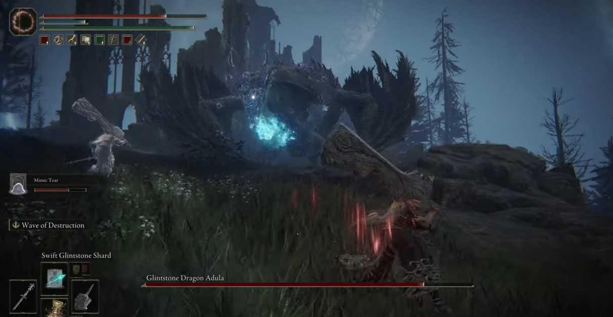 Anello Elden Drago Pietra Scintillante Guida Boss Adula 1
