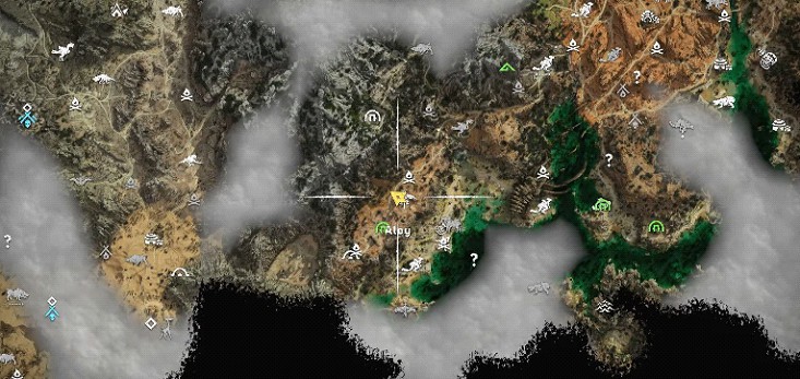 Guida alla posizione di Horizon Forbidden West Dreadwing 2
