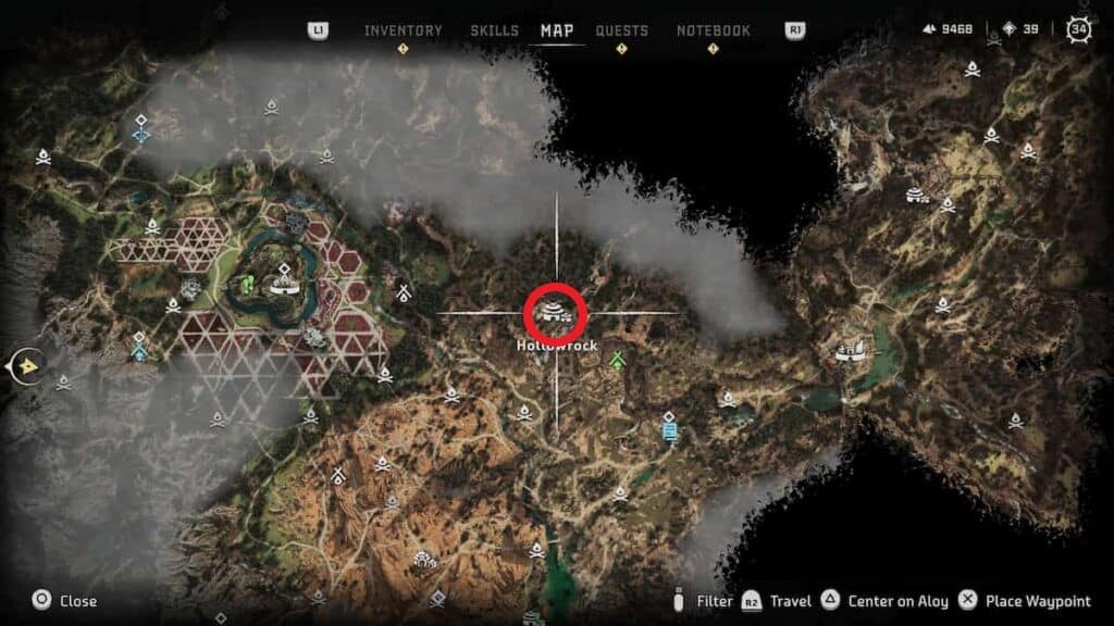 Posizioni dei campi ribelli di Horizon Forbidden West