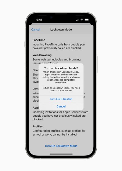 Apple rivela la "modalità di isolamento", un'opzione per proteggere il tuo iPhone e Mac con estrema sicurezza 3
