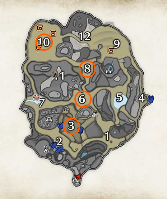 Monster Hunter Rise Posizioni di ossa di grandi erbivori e suggerimenti per l'agricoltura 2