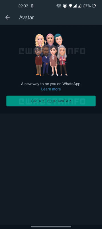 WhatsApp si prepara ad aggiungere avatar personalizzabili all'app 2