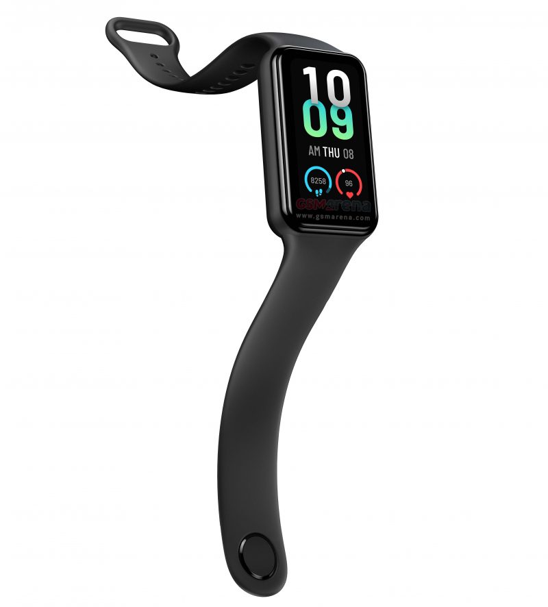 Amazfit Band 7 in opzione di colore nero. Foto: GSMArena.com.