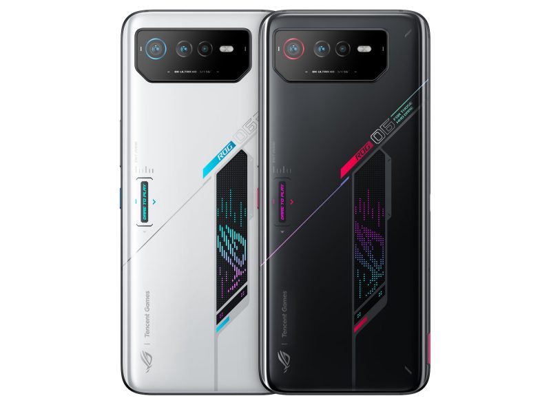 Perdita di immagini: il gaming phone Asus ROG Phone 6 che sarà annunciato martedì è stato rivelato nelle immagini dettagliate del prodotto 3 Asus ROG Phone 6 garantito in bianco e nero. Foto: Evan Blass / Twitter.