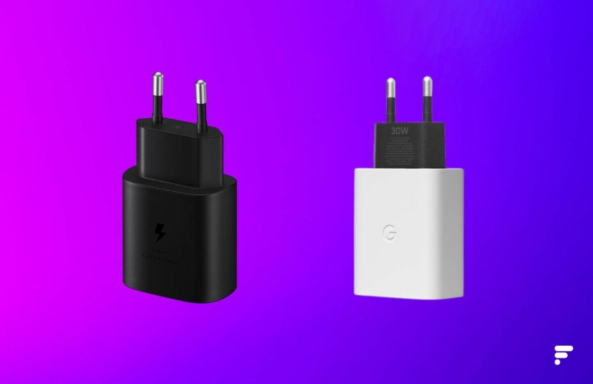 sfondo viola del caricatore di google e samsung