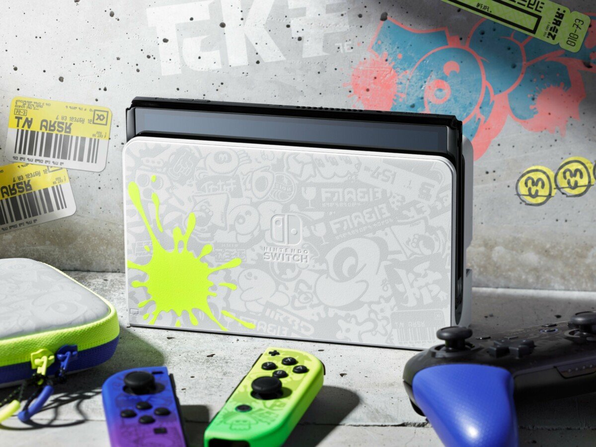 Nintendo Switch Oled Splatoon 3 Colori