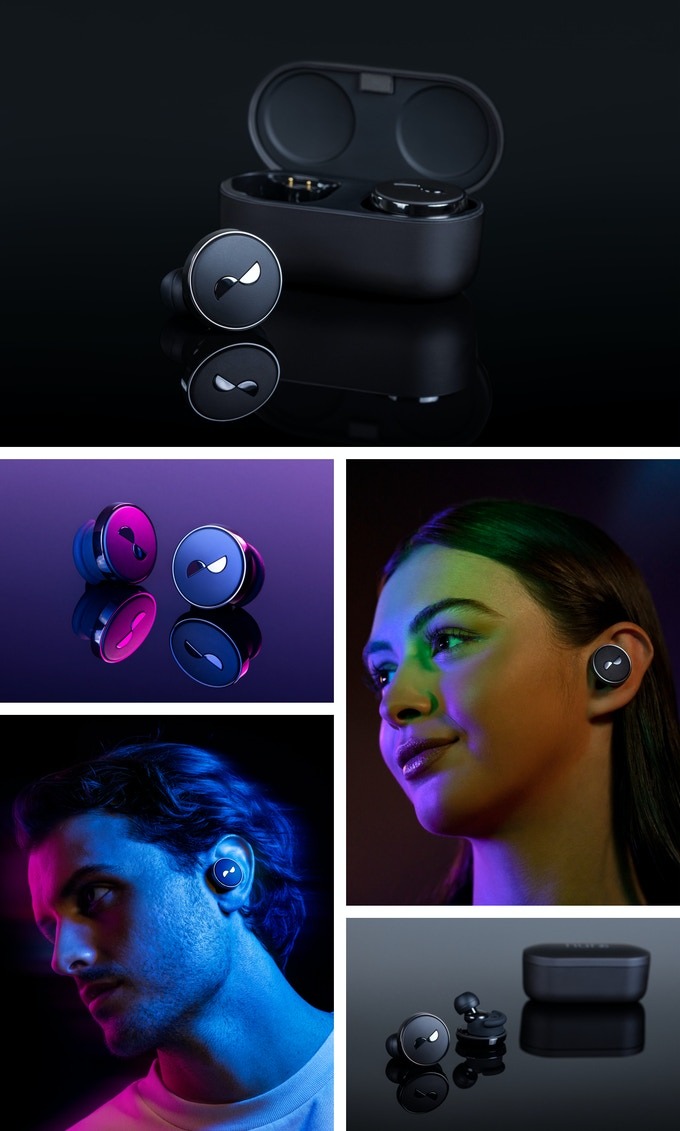 Le prime cuffie intrauricolari completamente wireless che supportano una qualità del suono senza perdita di dati sono ora in prevendita: le cuffie NuraTrue Pro hanno il supporto aptX Lossless 4 Cuffie NuraTrue Pro in diverse immagini.
