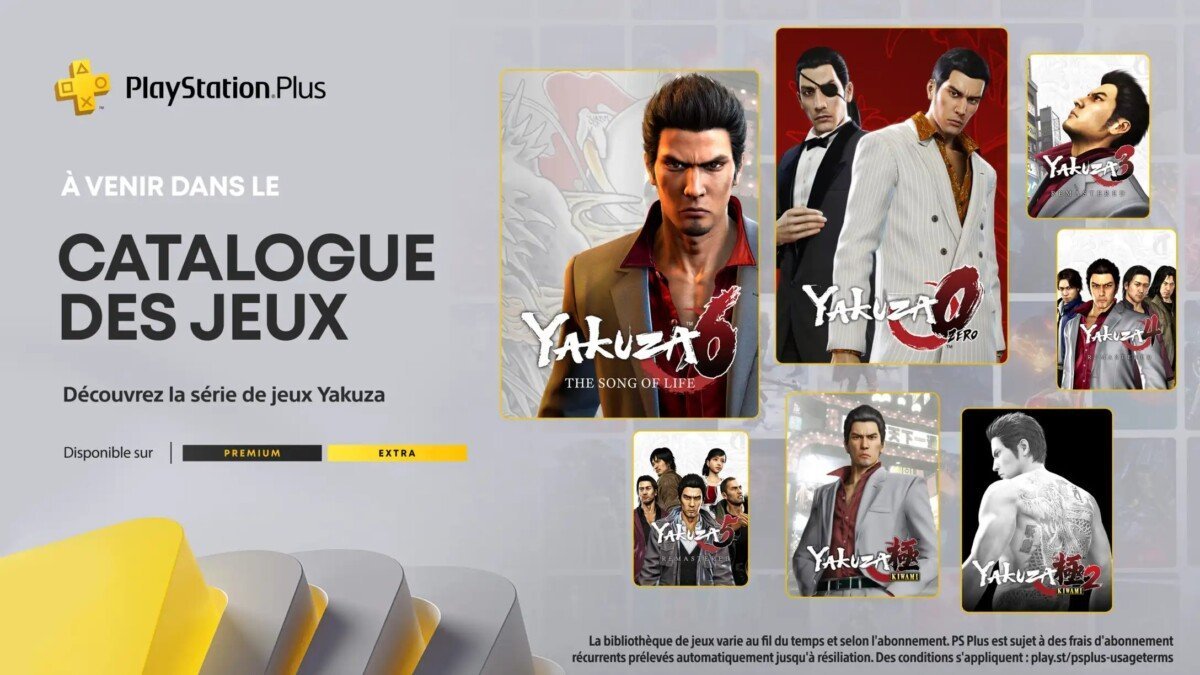PlayStation Plus serie Yakuza