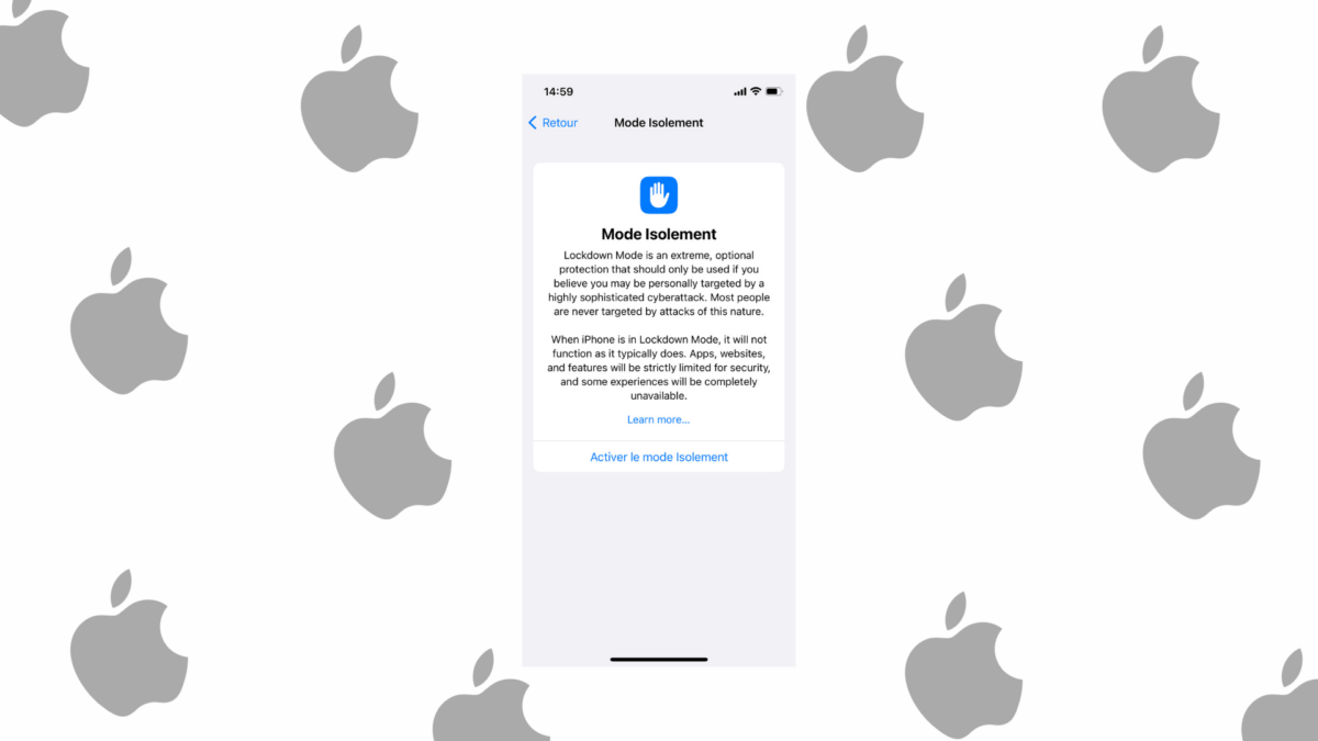 Modalità di isolamento Apple