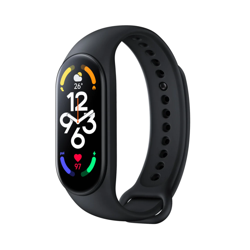 Xiaomi Smart Band 7 in nero.