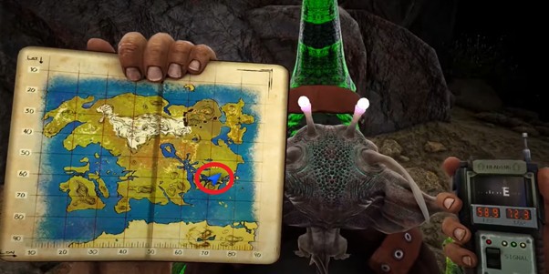 Posizioni e mappa del bottino delle grotte dell'isola perduta dell'Arca 3