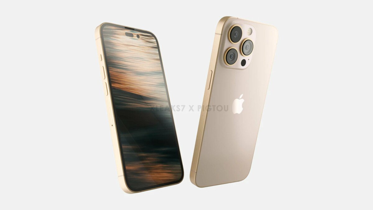 Rendering di iPhone 14 Pro aa