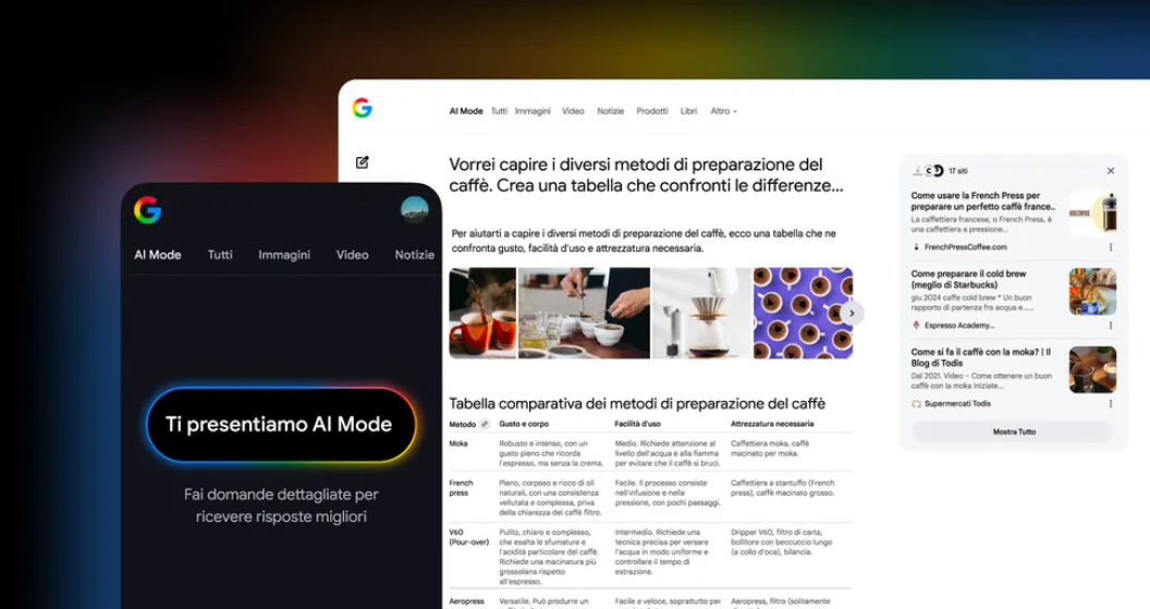 Google AI Mode sbarca in Italia: la ricerca diventa conversazionale 1